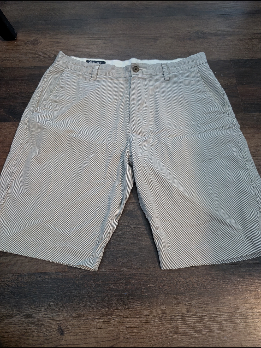 Nice J Crew Classic Shorts Mens Size 32 Pinstripe Cotton